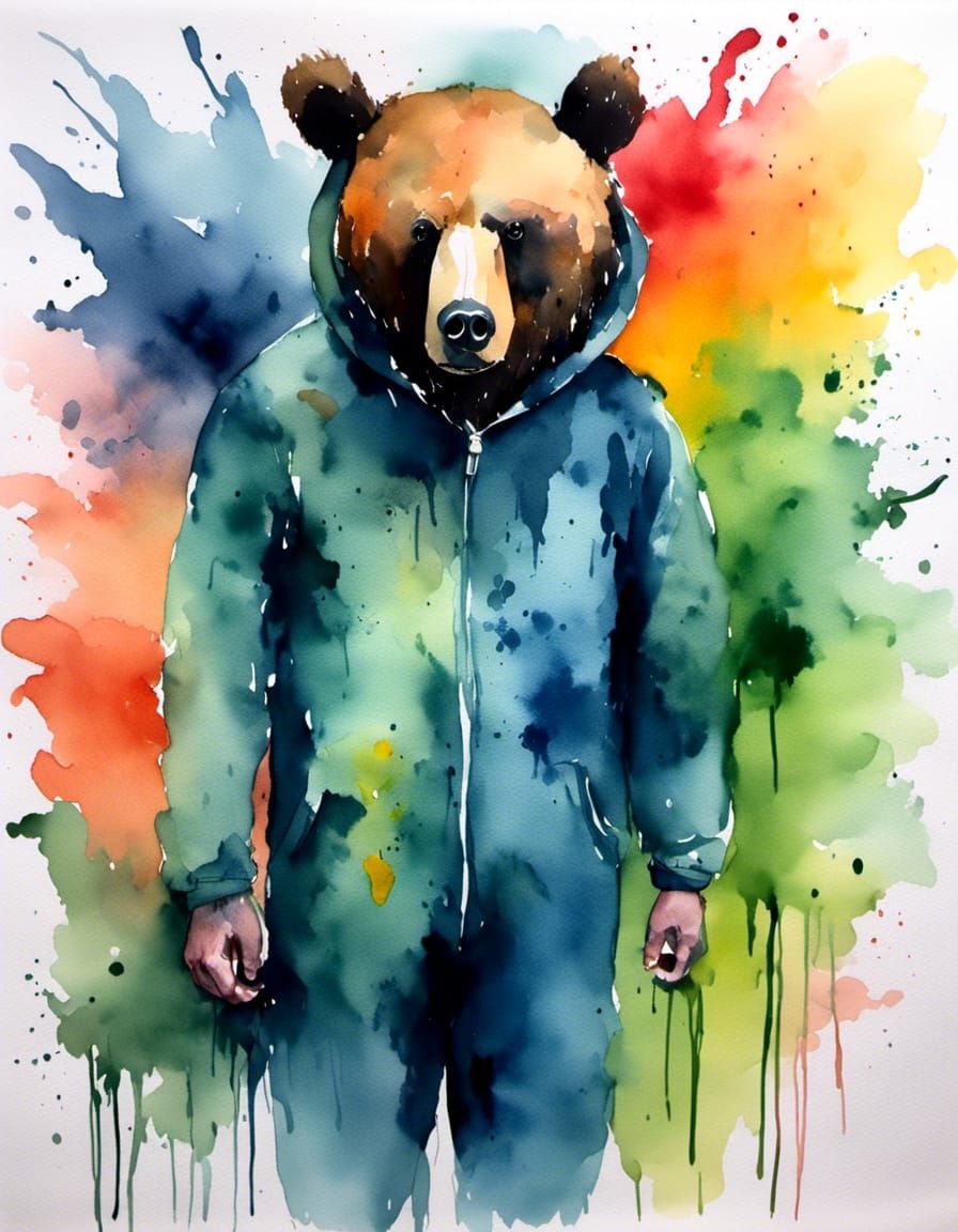 bear in a boiler suit