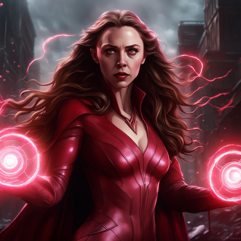Scarlet Witch: Dark Fantasy Masterpiece in 8K