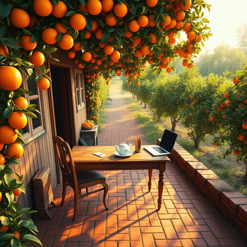 Whimsical Morning on a Dreamy Farm