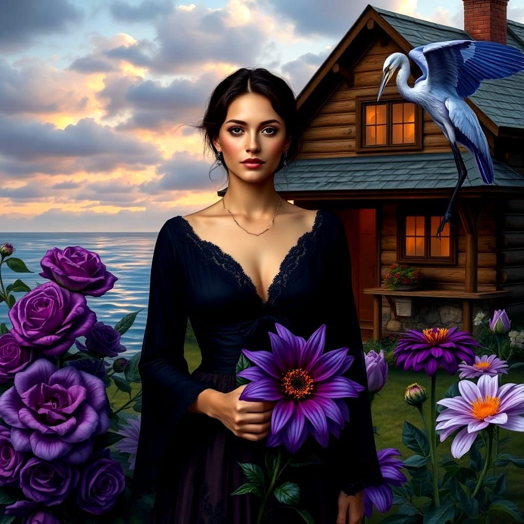 Whispers of Midnight Dreams in a Coastal Oasis