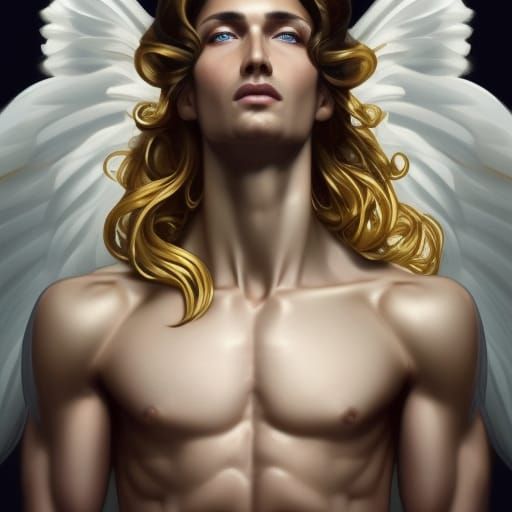 Angelic Supermodel Concept Art Portrait