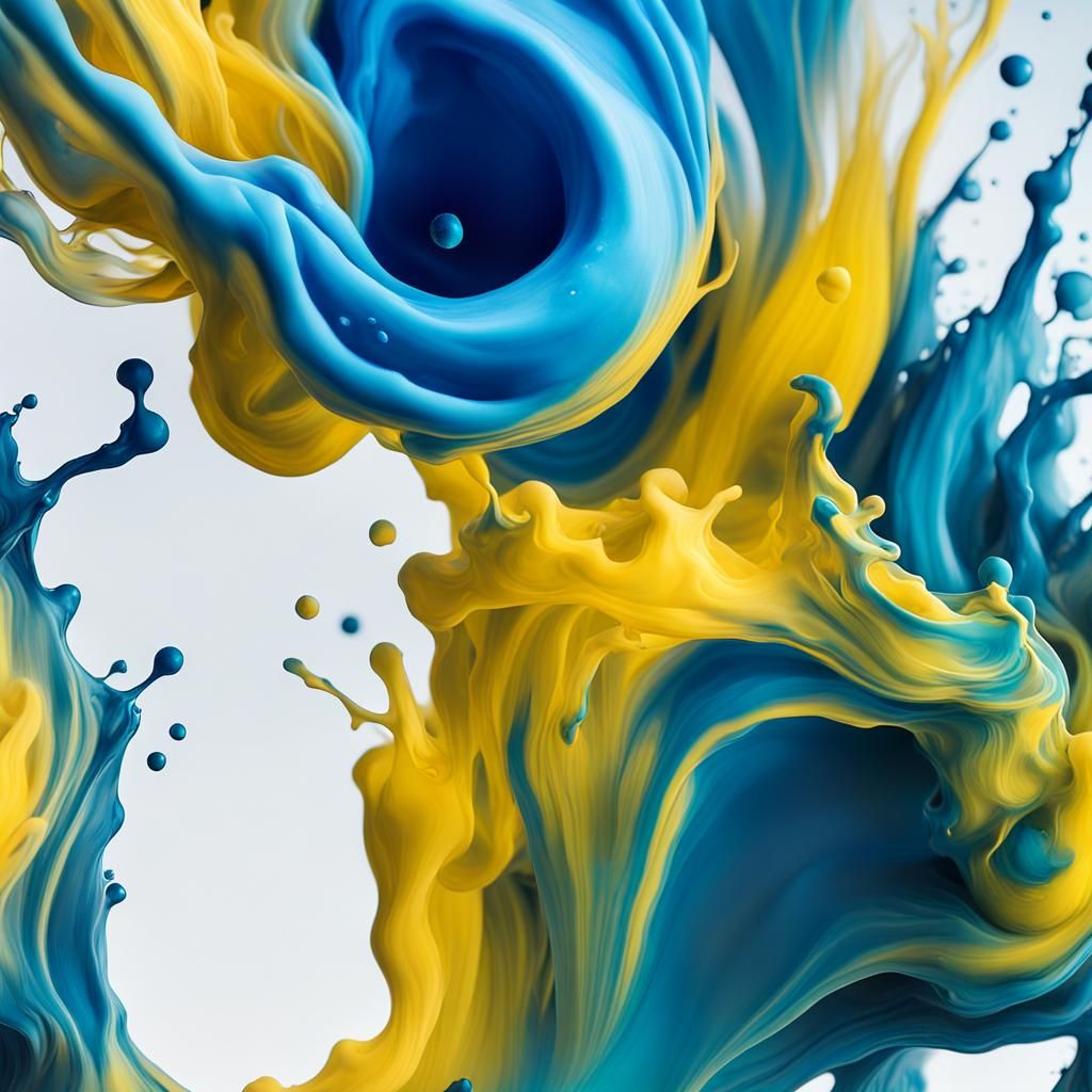 Colorful Ink Swirls in Water: A Detailed Motion Capture