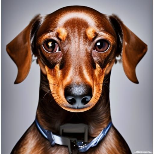 Dachshund Portrait in Professional Photography Style