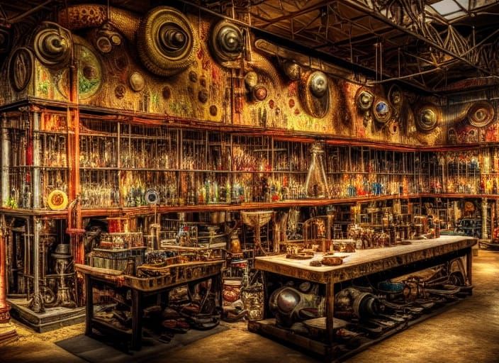 Magic labs of the fantasy realm