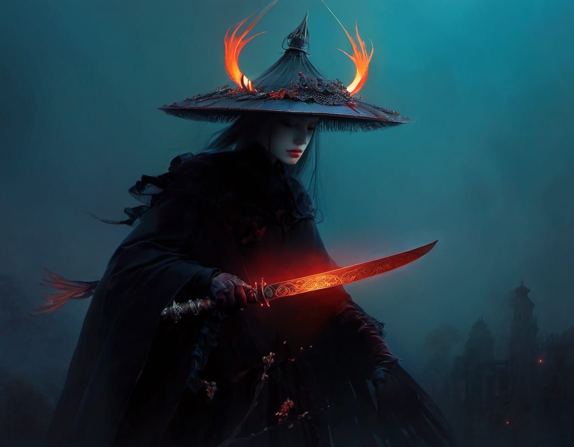 Famous Female Artists in a Whimsical Landscape