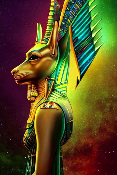 Anubis Portrait in Anna Dittmann Style