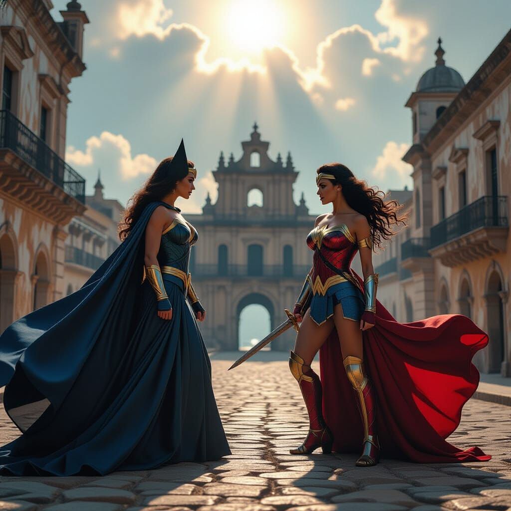 Wonder Woman Battles Dark Phoenix at El Morro, Puerto Rico