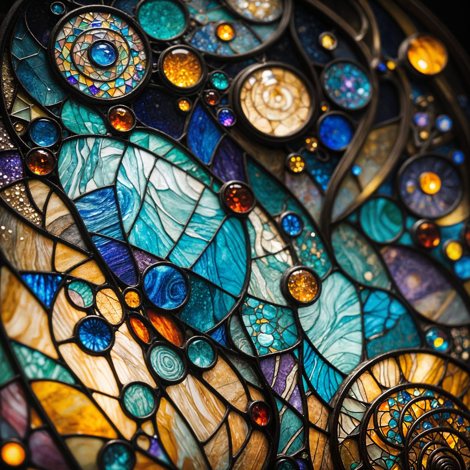 Stained Glass Planets in Macro Photography
