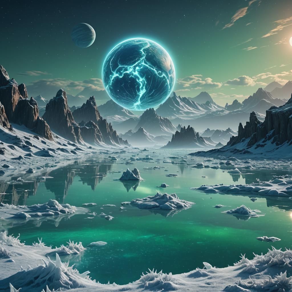 Neptune Over Triton: A Fantastical Matte Painting