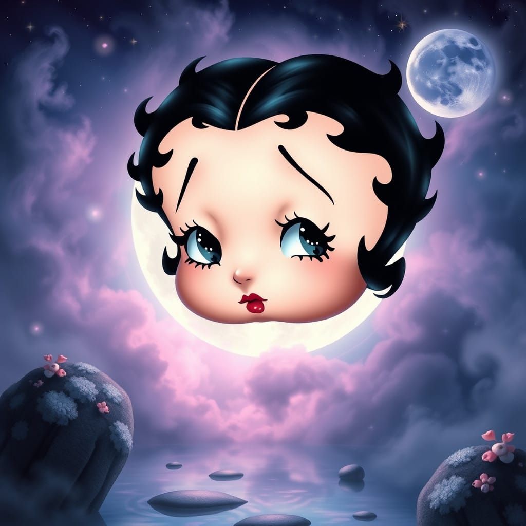 Anime-Inspired Moon Goddess Betty Boop