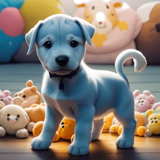 Puppy Love: Adorable Pup Plays with Stuffy