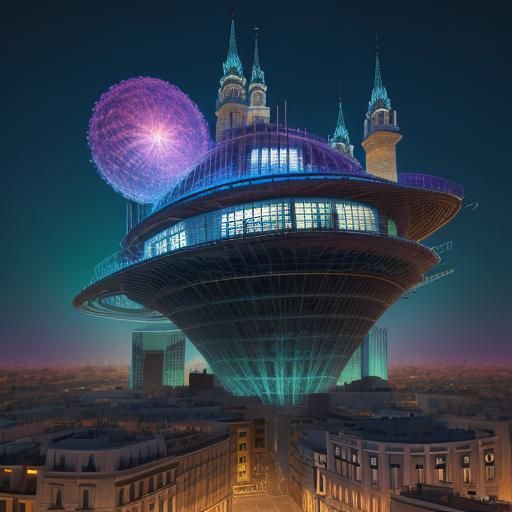 Madrid in Pixar Style: 3D Digital Art