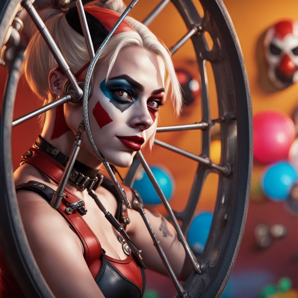 Harley Quinn Tarot the Wheel card