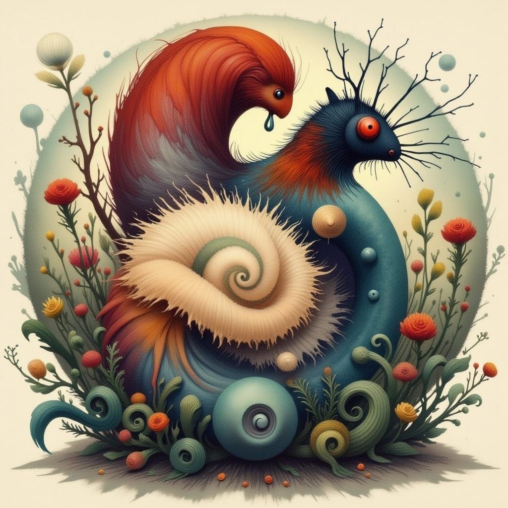 Vibrant Splashtown Scene in Digital Art Style