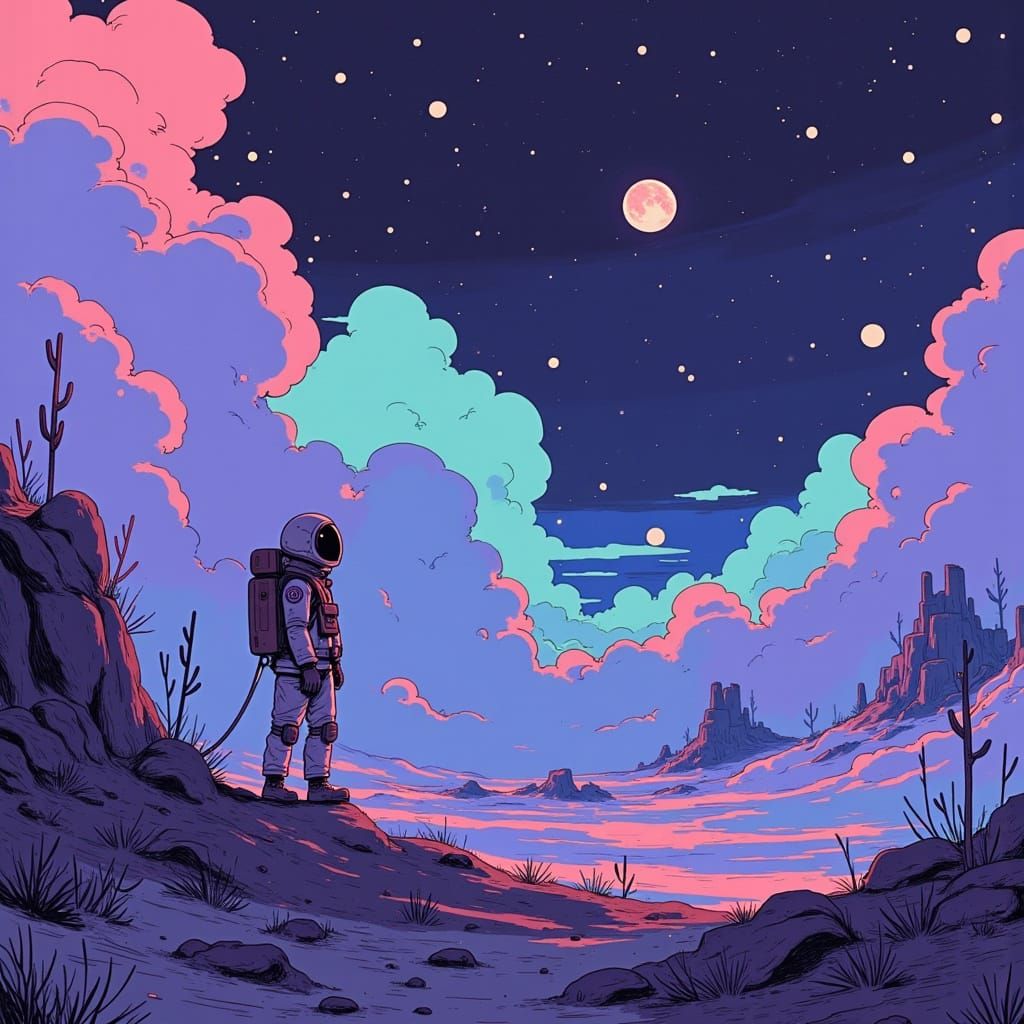 <lora:Alius:1.0> Mind-based space travel