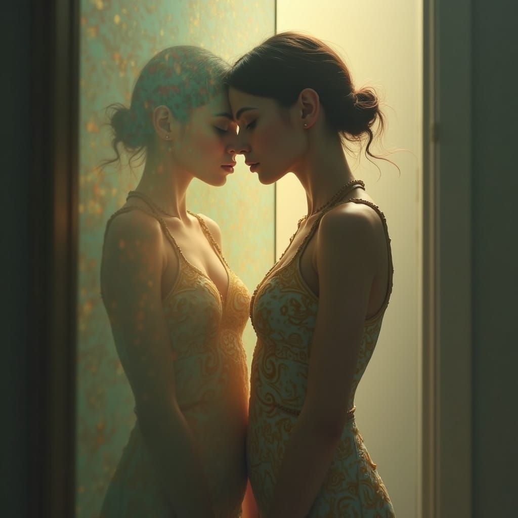 Dreamlike Goddess in Ethereal Portal