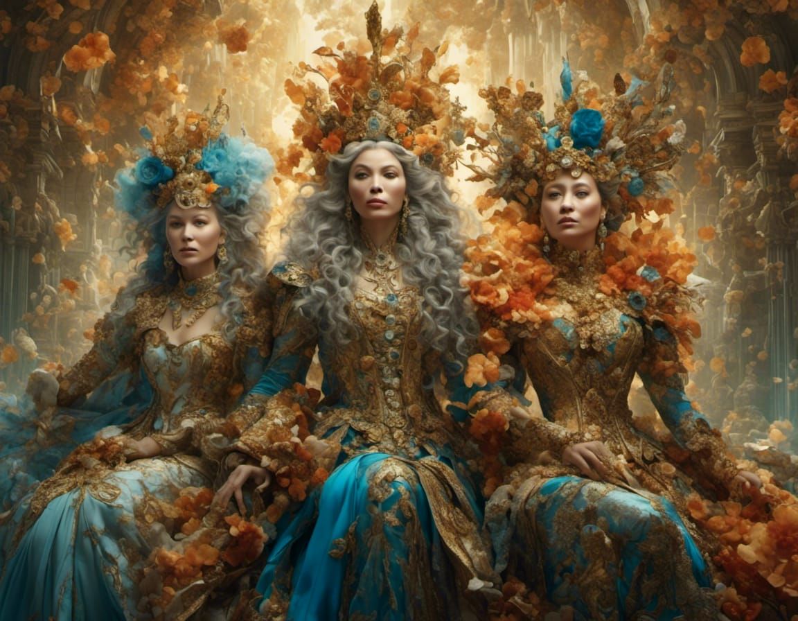 Hyperrealistic Human Queens Portrait