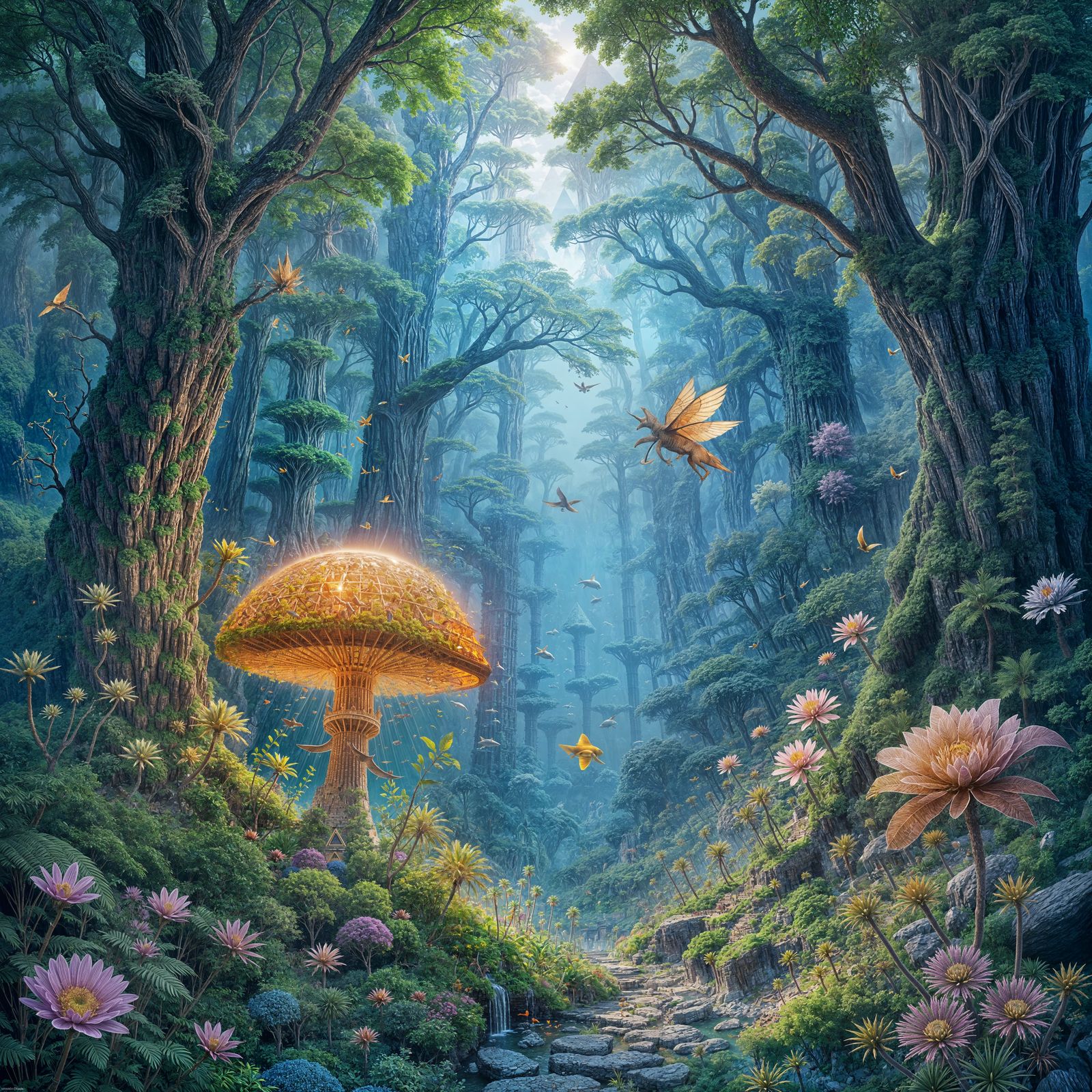 Fantastical Ecosystem in Vibrant Color