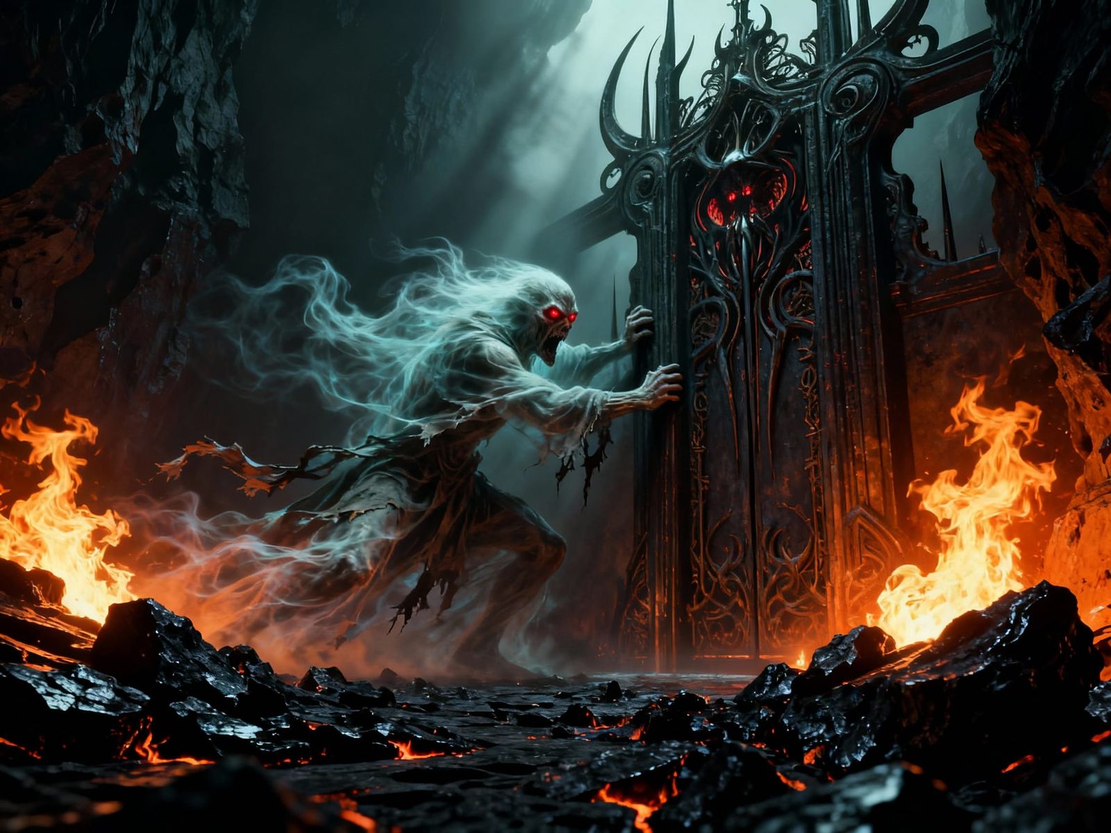 Spectral Ghost Rages at Infernal Gates of Hell