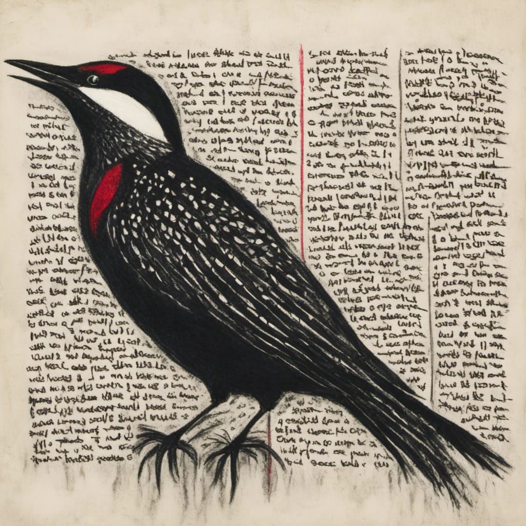 Charcoal Murmuration of Mania