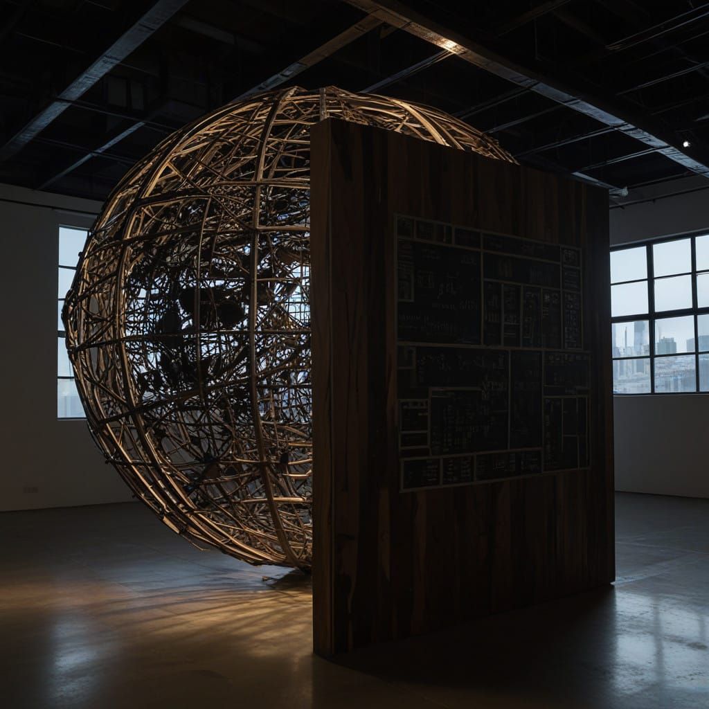 Hyperrealistic Dystopian Globe Installation