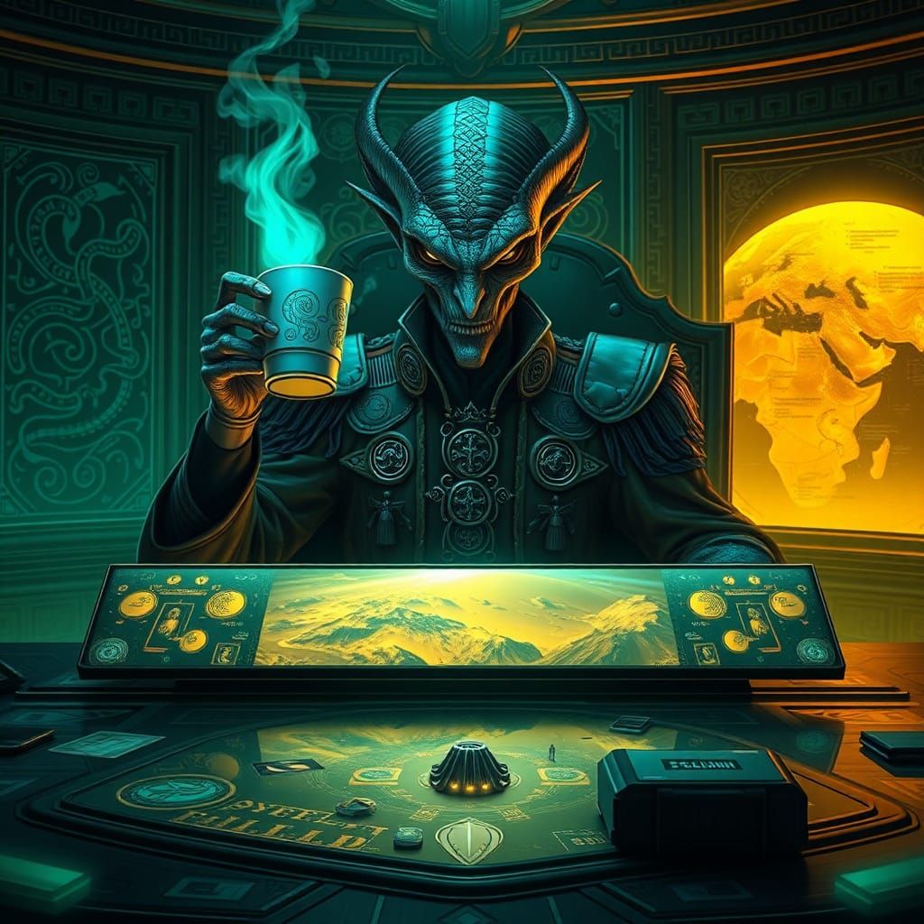 Lovecraftian Alien General Plotting War