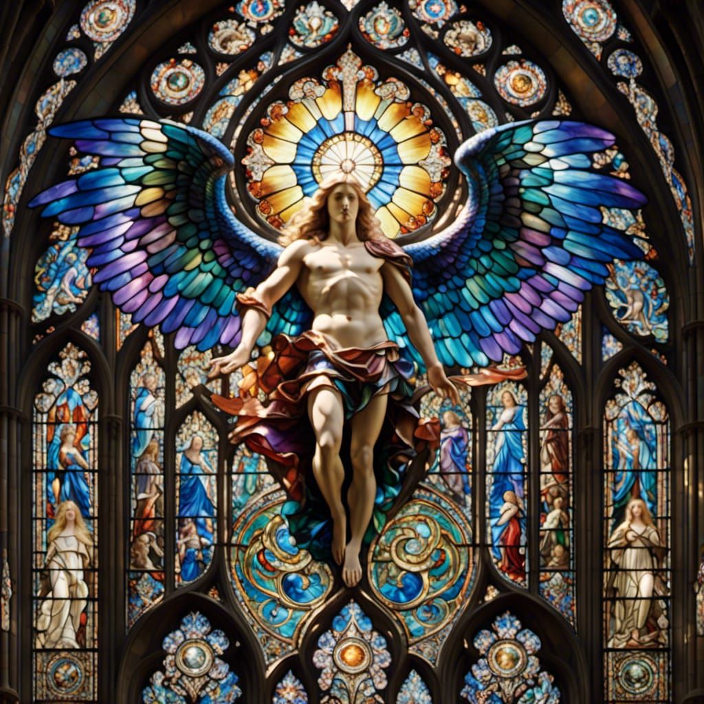 Archangel Michael in Fantasy Iridescence