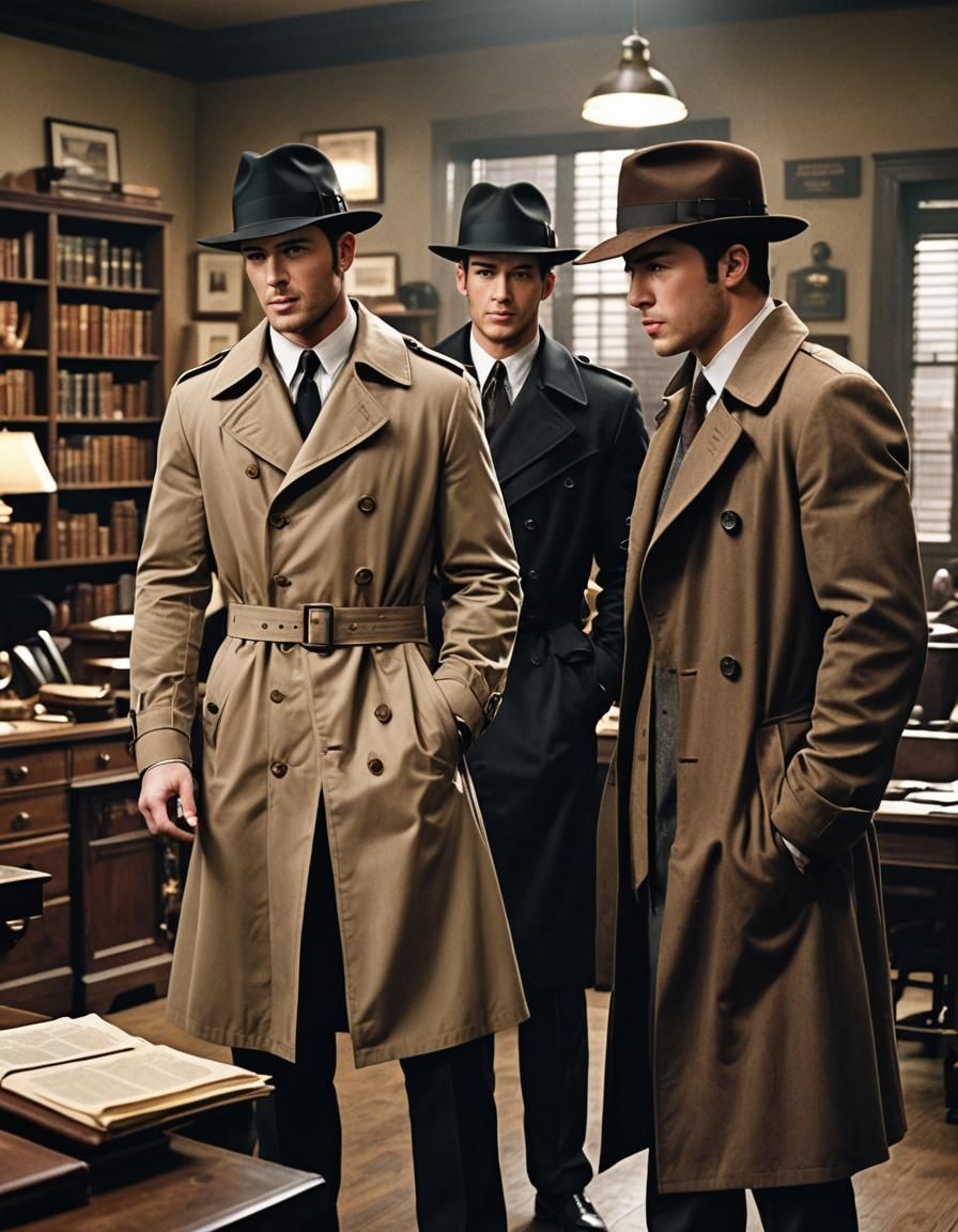 Teen Detectives: Evans, Jonas, and Fraser in Noir Style