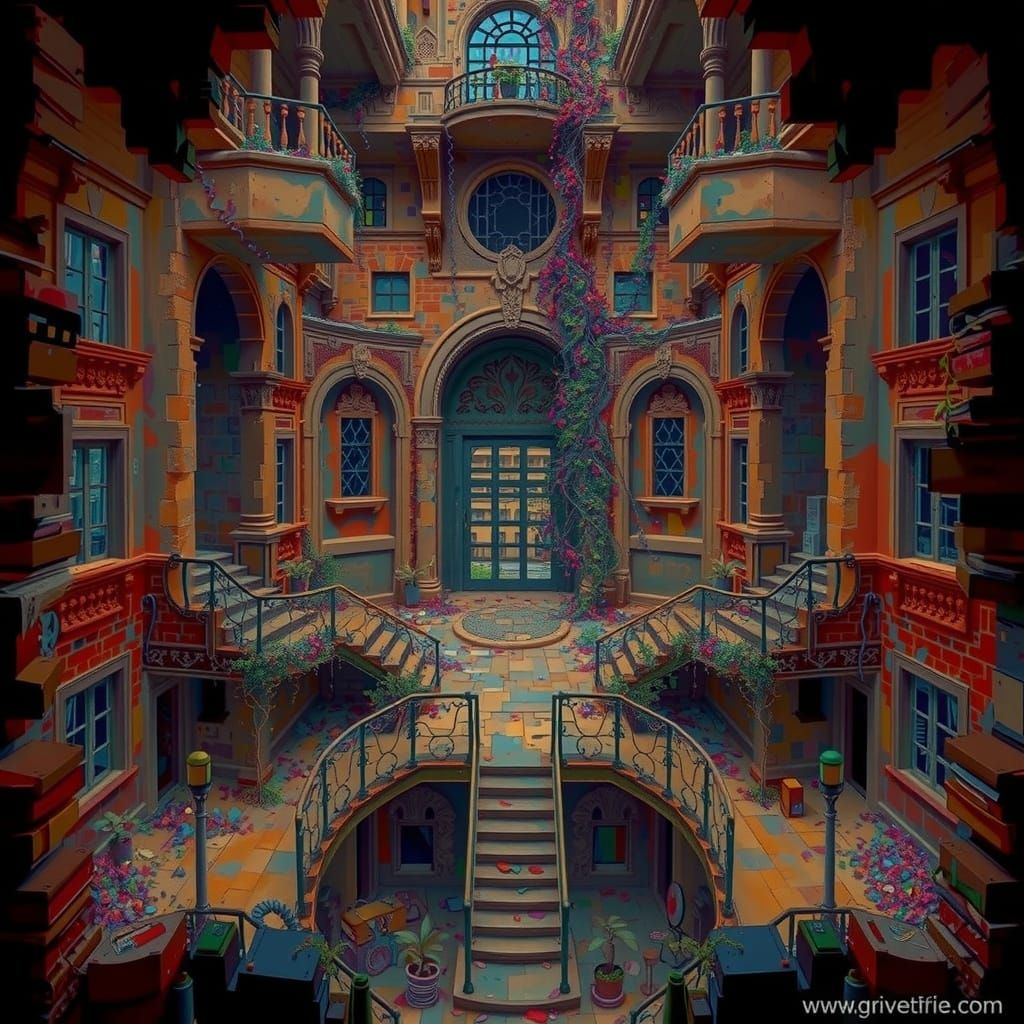 Abandoned City Overrun by Nature