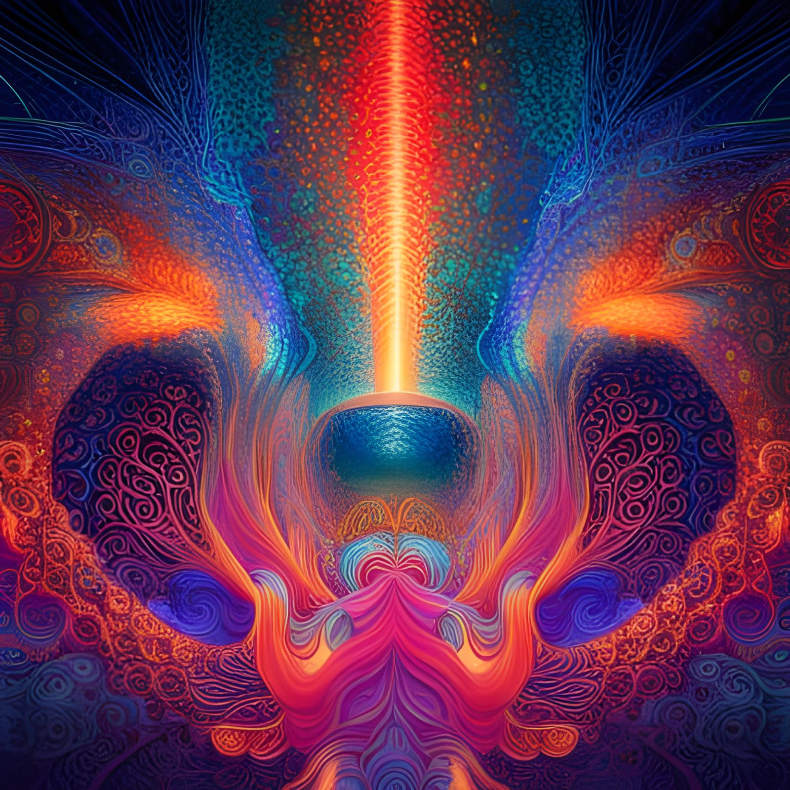 Dynamic Abstract in Futuristic Gothic Style