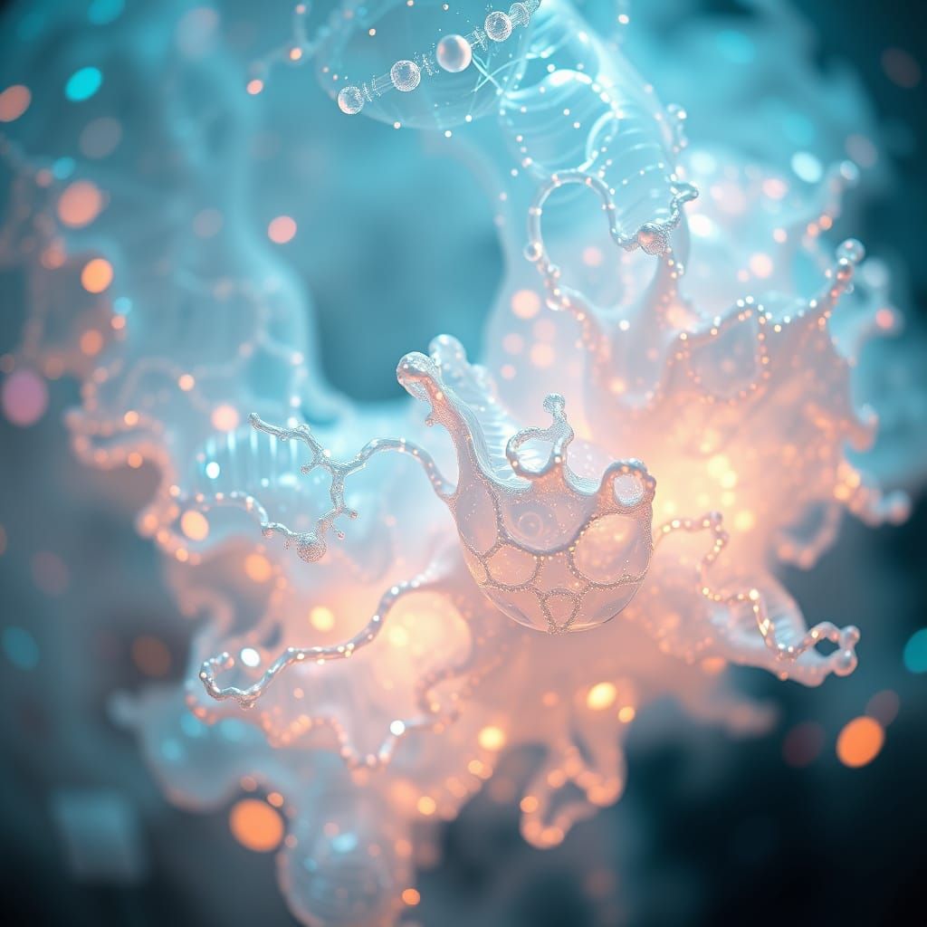 Bioluminescent AI Organism as Digital Coral Light Sculpture