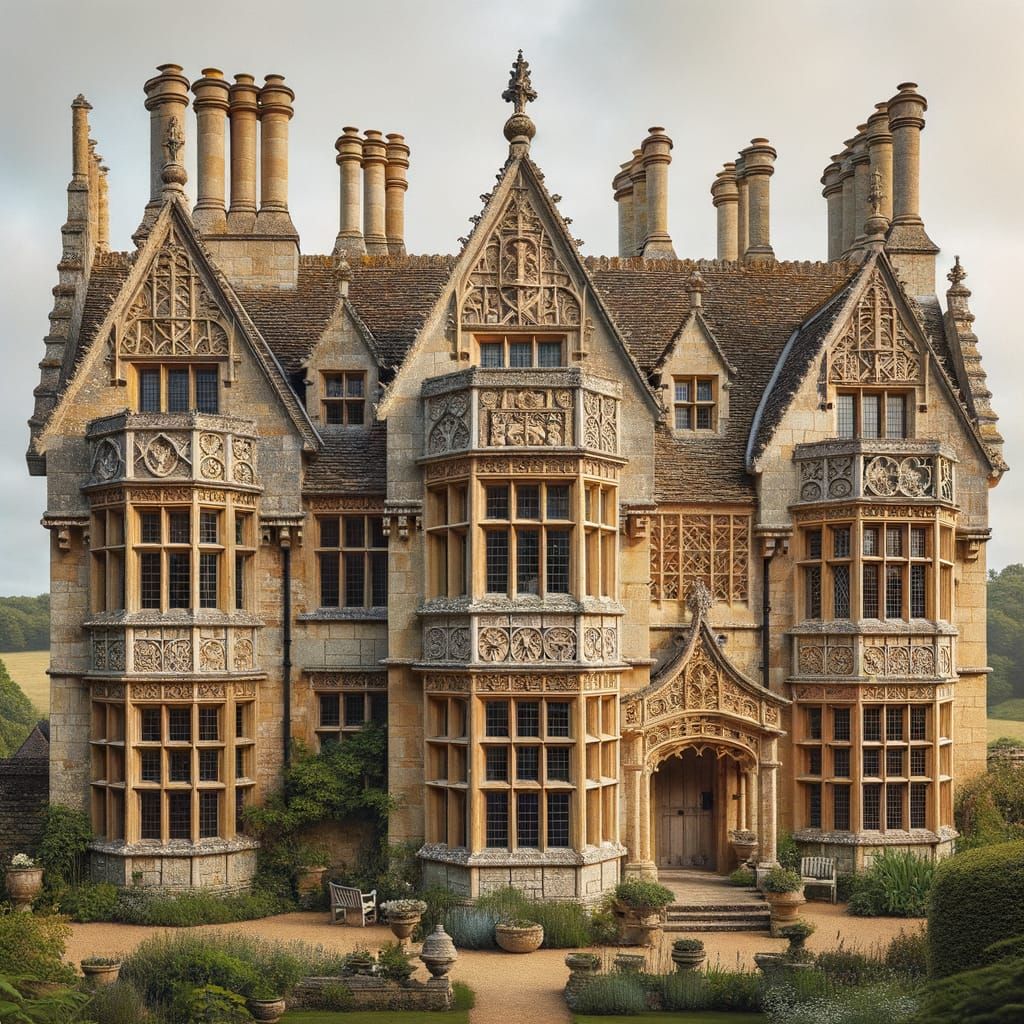 Elizabethan Mansion in Caen Stone: Old-World Charm