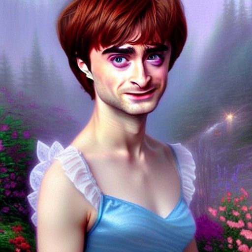 Daniel Radcliffe as Disney Princess: Realistic Portrait