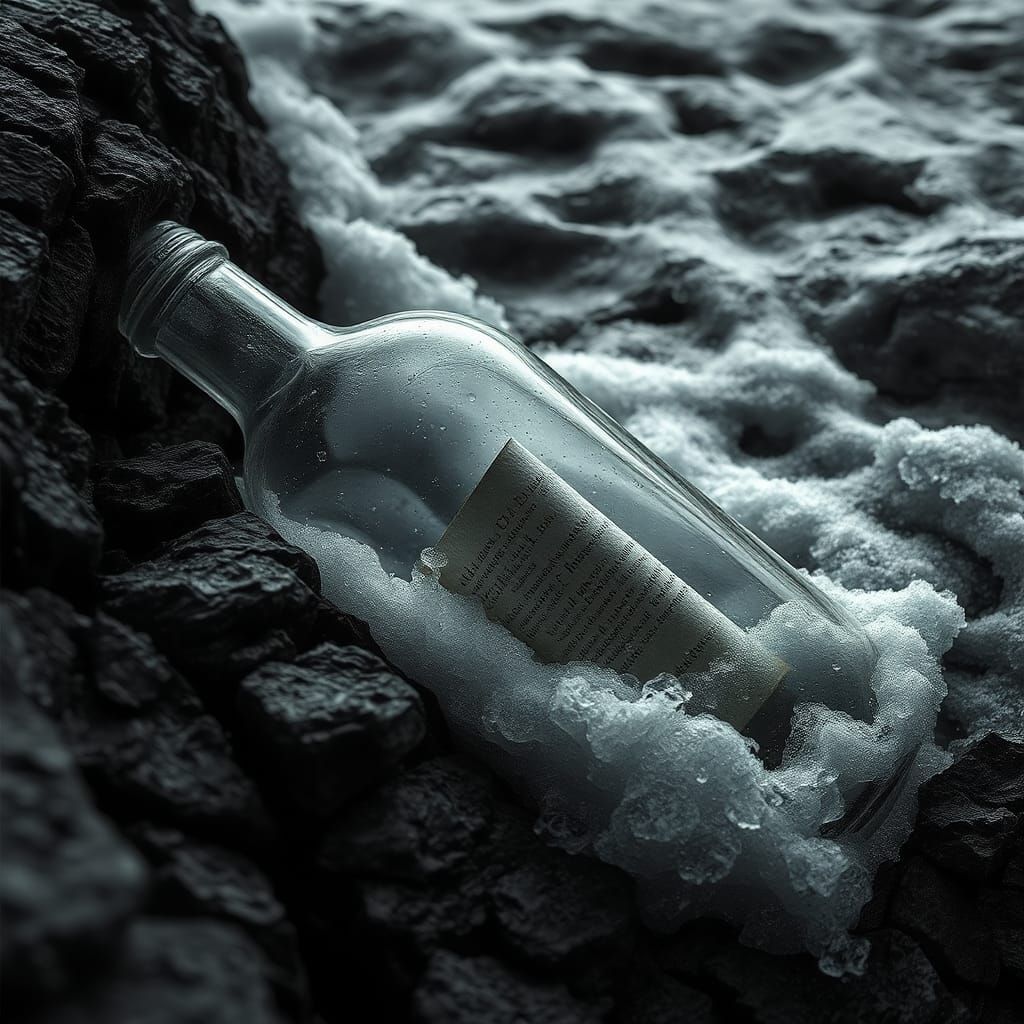 Message in a Bottle by the Sea