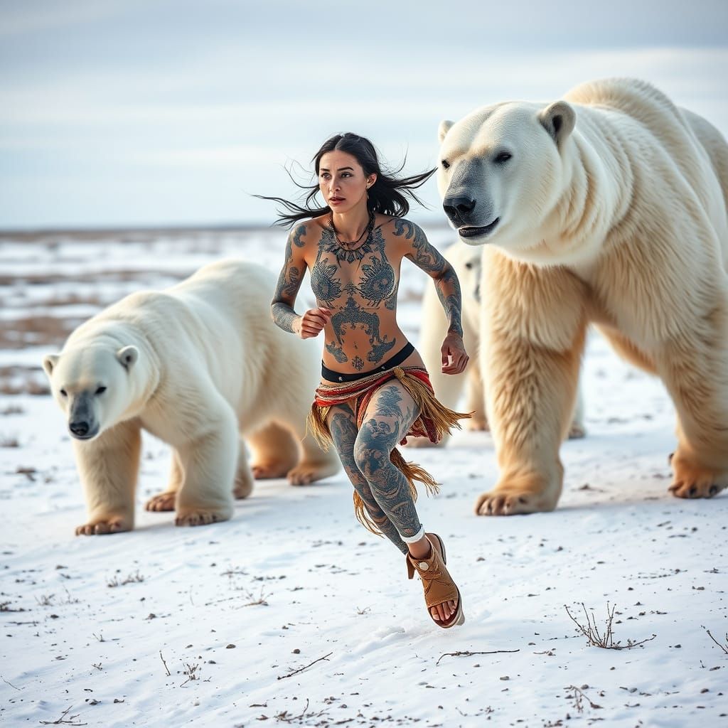 Running with Polar Bears