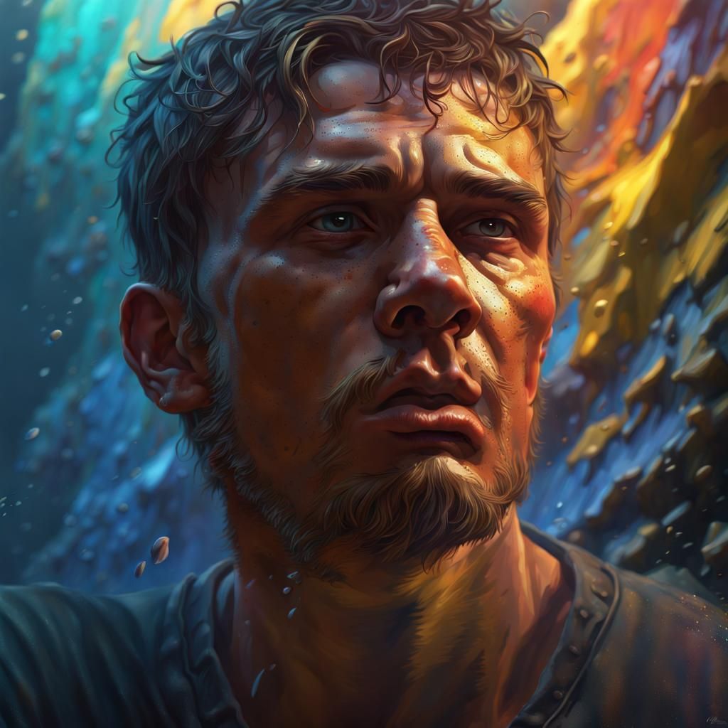 My brother passed away I'm sad I miss him Hyperrealistic, sp...