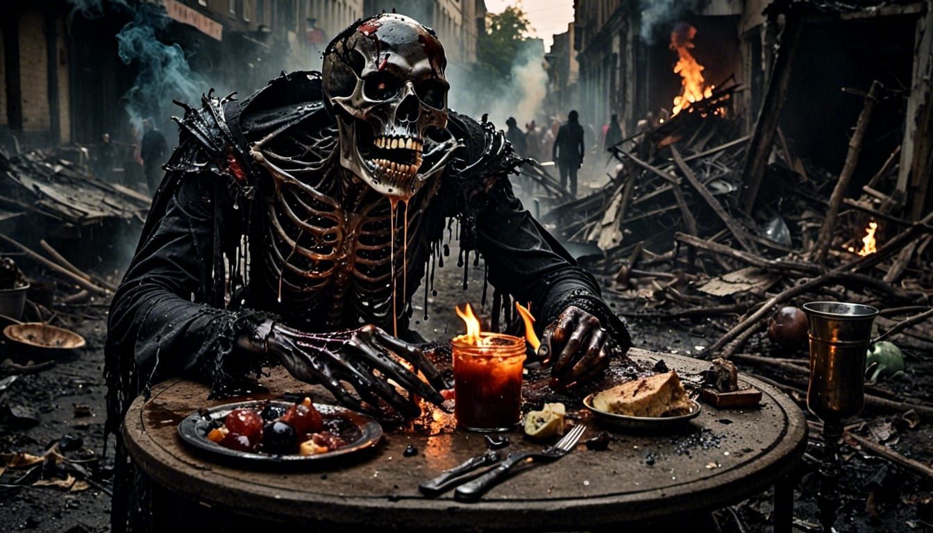 Dark Goo Abstract Amorphous Substance