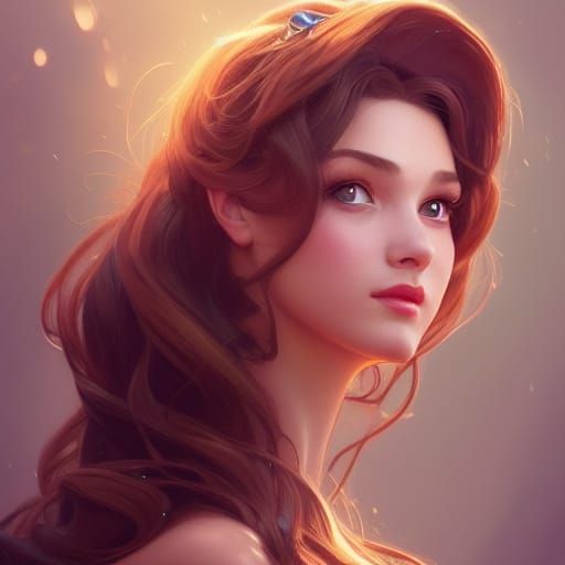 Hyperdetailed Disney Princess Portrait in Unreal Engine