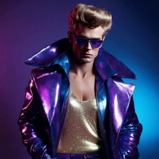 James Dean as a 2023 pop-star