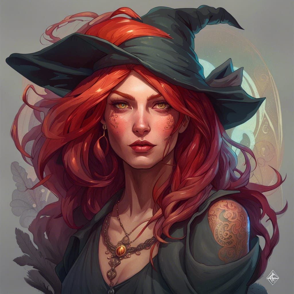 Hyperdetailed Witch Portrait in Unreal Engine 5