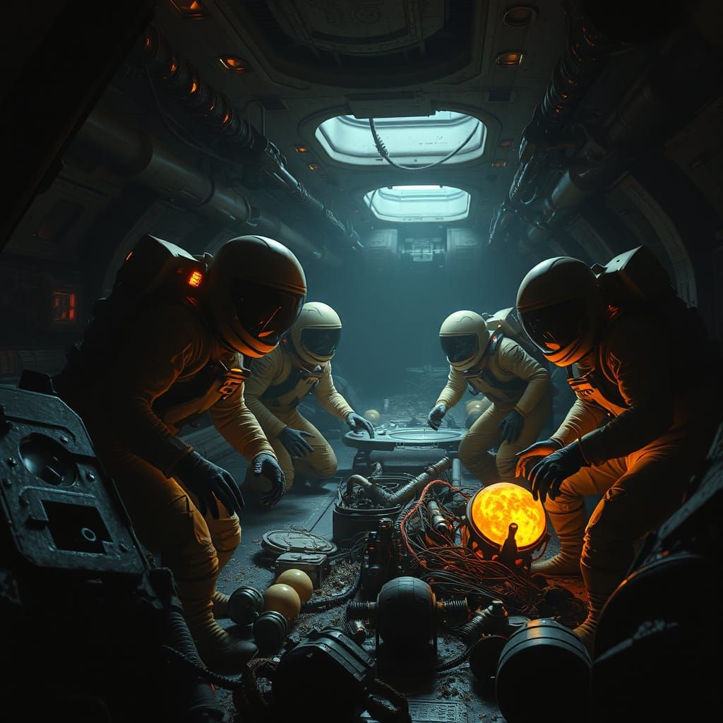 Space Scavengers Uncover Ancient Alien Relics in Abandoned S...