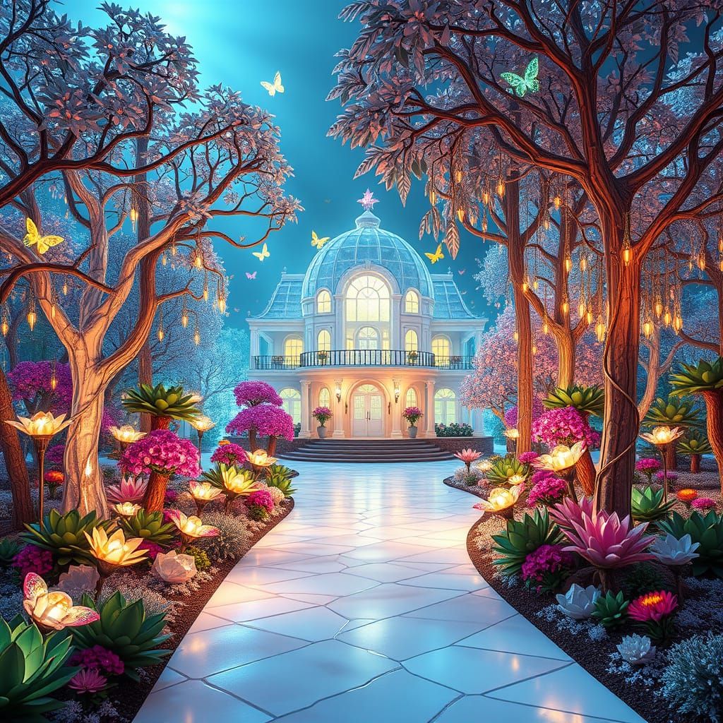 Diamond Crystal Botanical Garden: Fantasy Architecture
