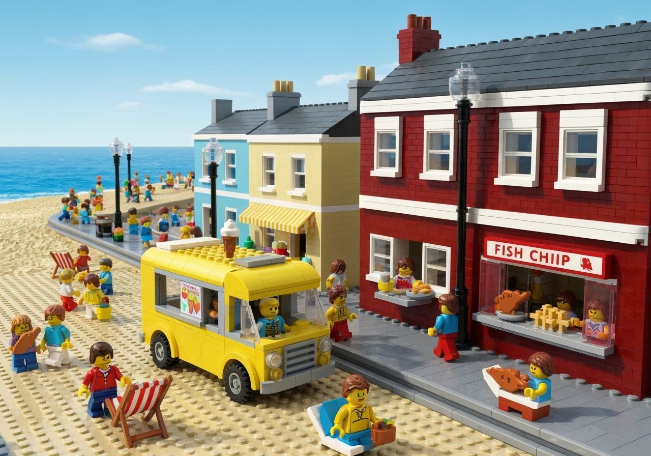 Lego Seaside Resort with Ice Cream Van