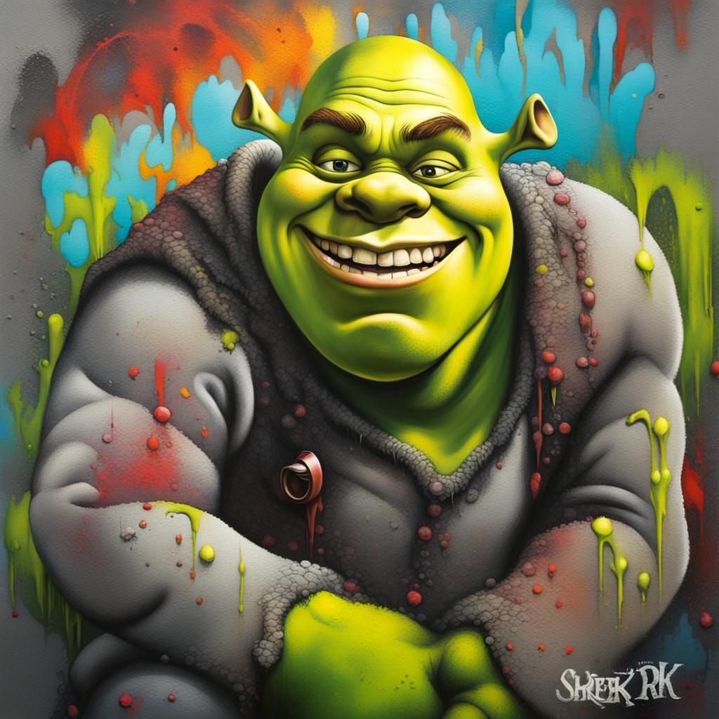 Shrek Graffiti Art in Ultra Quality