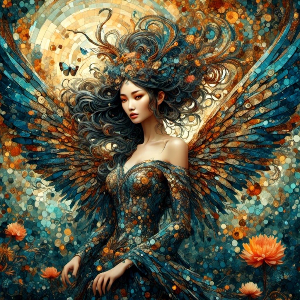 <lora:Artistic mash-up:1.0> & <lora:MOSAIC BEAUTY:1.0> = P E R F E C T I O N