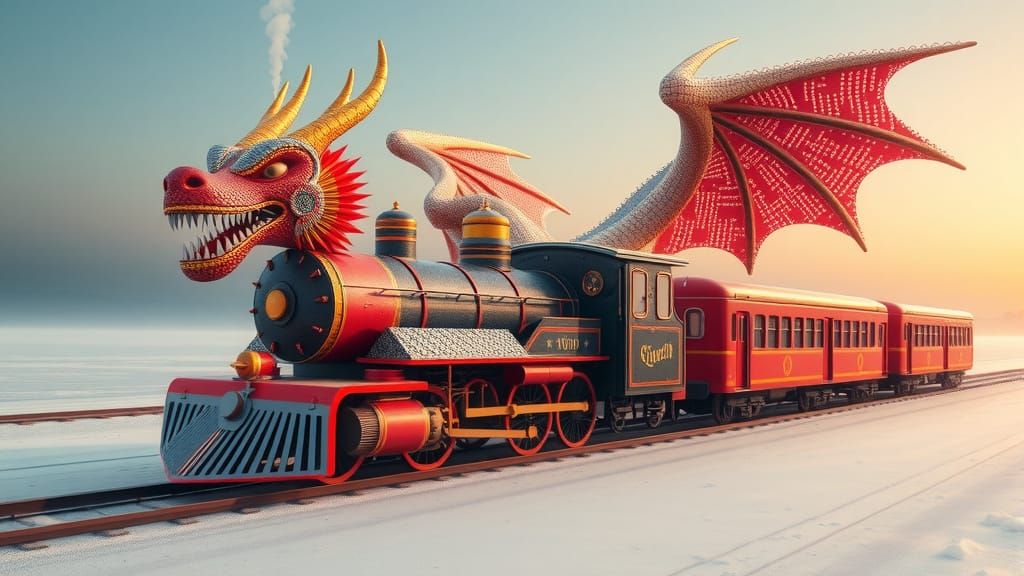 Dragon Takes the Form of a Majestic Train