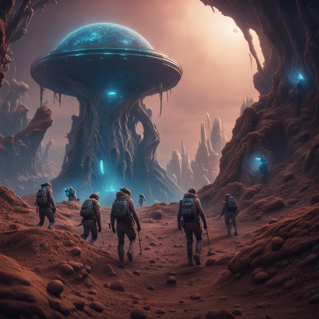 Exploring alien underground