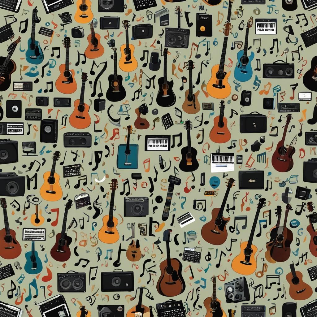 Music Podcast Studio Background with Graffiti Art