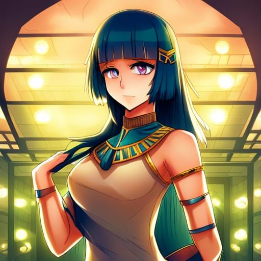 Anime Style Cleopatra: Japanese Manga Art