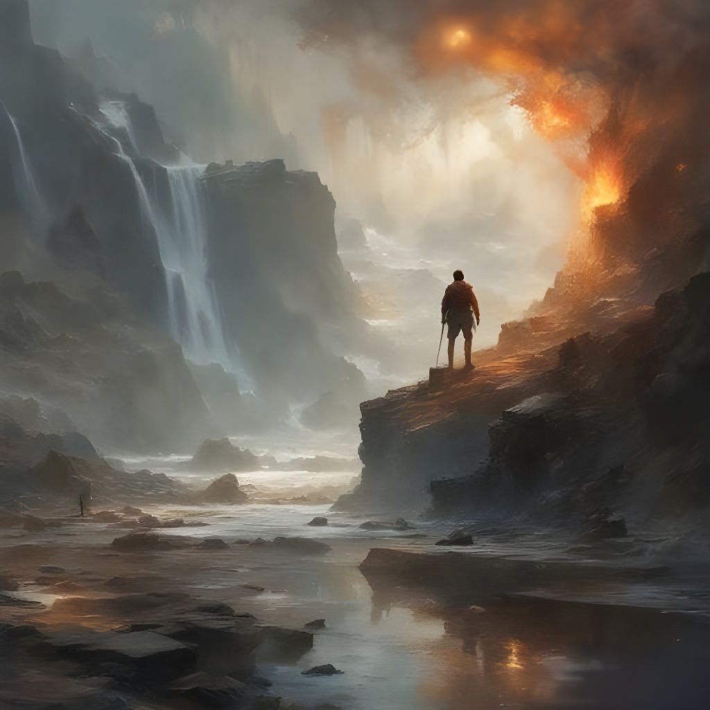 Dynamic Digital Painting with Flowing Splatter Effects